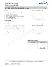 MAGX-001214-500L0S Datasheet Cover