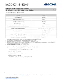 MAGX-003135-120L00 Datasheet Page 3