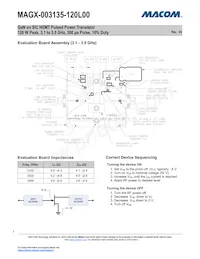 MAGX-003135-120L00 Datasheet Pagina 4