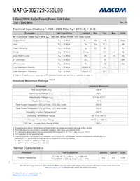 MAPG-002729-350L00 Datasheet Pagina 2