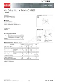 MP6M11TCR Datasheet Cover