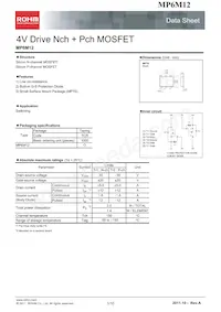 MP6M12TCR Datasheet Cover