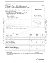 MRF9210R3 Datasheet Cover