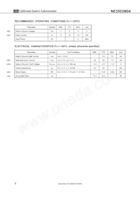 NE3503M04-T2B-A Datasheet Page 2