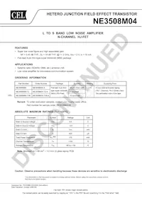 NE3508M04-T2-A Datasheet Copertura