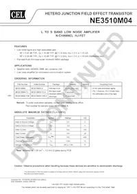 NE3510M04-T2-A Datasheet Copertura