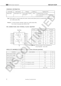 NE55410GR-T3-AZ Datasheet Page 2