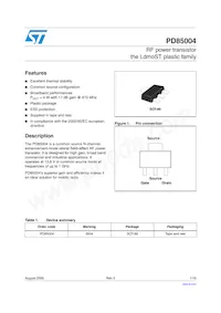 PD85004 Datasheet Cover