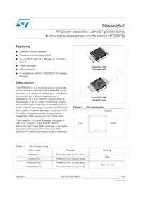 PD85025-E Datasheet Cover