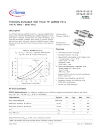 PTFA181001E V4 T500 Datasheet Cover