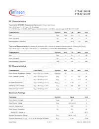 PTFA212401F V4 R250 Datasheet Page 2