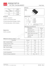 RSQ015P10TR Datasheet Cover