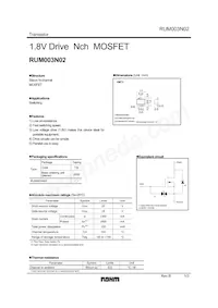 RUM003N02T2L Datasheet Cover
