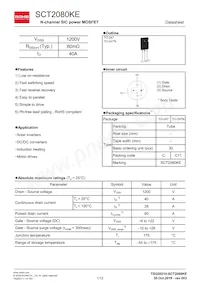 SCT2080KEC Datasheet Cover