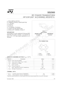 SD2900 Datasheet Copertura