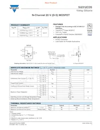 SI2312CDS-T1-GE3 Datasheet Cover