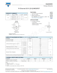 SI2369DS-T1-GE3 Datasheet Cover
