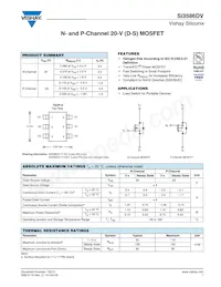 SI3586DV-T1-GE3 Datasheet Cover