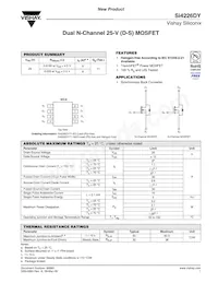 SI4226DY-T1-E3 Datasheet Cover