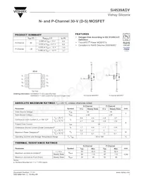 SI4539ADY-T1-GE3 Datasheet Cover
