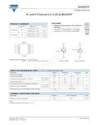 SI4562DY-T1-E3 Datasheet Copertura