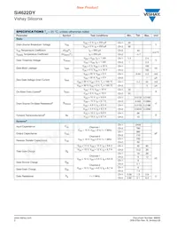 SI4622DY-T1-E3 Datasheet Page 2