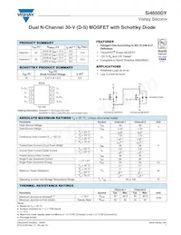 SI4650DY-T1-E3 Datasheet Cover