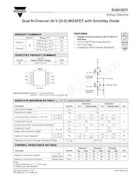 SI4816DY-T1-E3 Datasheet Cover