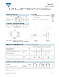 SI4818DY-T1-GE3 Datasheet Cover