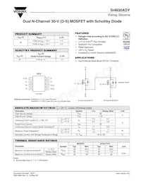 SI4830ADY-T1-GE3 Datasheet Cover