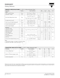 SI4830ADY-T1-GE3 Datasheet Page 2
