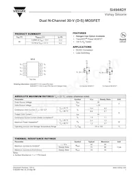 SI4944DY-T1-GE3 Datasheet Cover