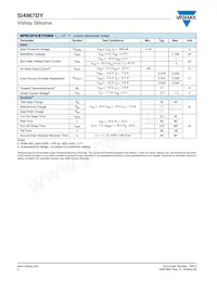 SI4967DY-T1-GE3 Datasheet Page 2