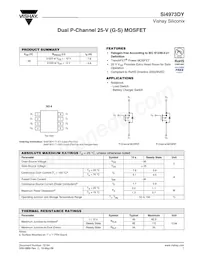 SI4973DY-T1-GE3 Datasheet Cover