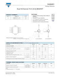 SI4992EY-T1-GE3 Datasheet Cover