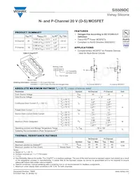 SI5509DC-T1-GE3 Datasheet Cover
