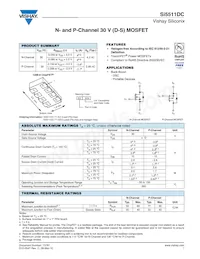 SI5511DC-T1-GE3 Datasheet Cover