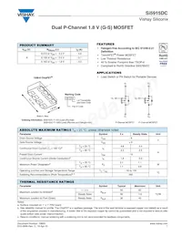 SI5915DC-T1-GE3 Datasheet Cover