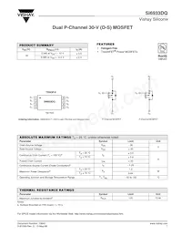 SI6933DQ-T1-GE3 Datasheet Cover