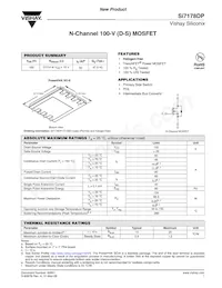 SI7178DP-T1-GE3 Datasheet Cover
