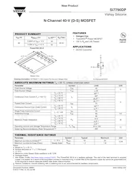 SI7790DP-T1-GE3 Datasheet Cover
