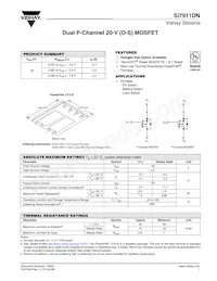 SI7911DN-T1-GE3 Datasheet Cover