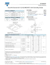 SI7980DP-T1-E3 Datasheet Cover