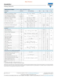 SIA483DJ-T1-GE3 Datasheet Page 2