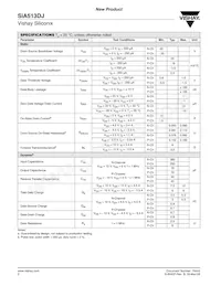 SIA513DJ-T1-GE3 Datasheet Page 2