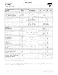 SIR464DP-T1-GE3 Datasheet Page 2