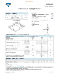 SIR802DP-T1-GE3 Datenblatt Cover