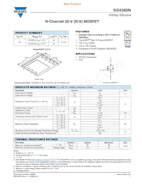 SIS438DN-T1-GE3 Datasheet Cover