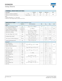 SIS902DN-T1-GE3 Datasheet Page 2