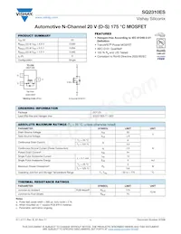 SQ2310ES-T1_GE3 Datasheet Cover